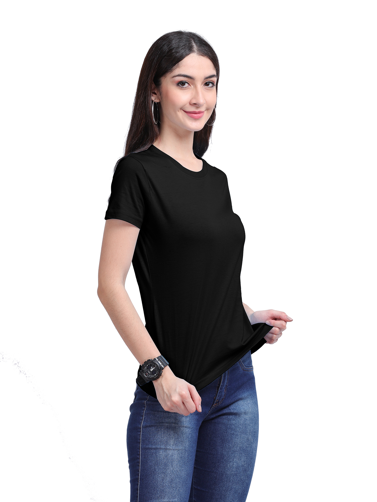 ROUND NECK COTTON T-SHIRT