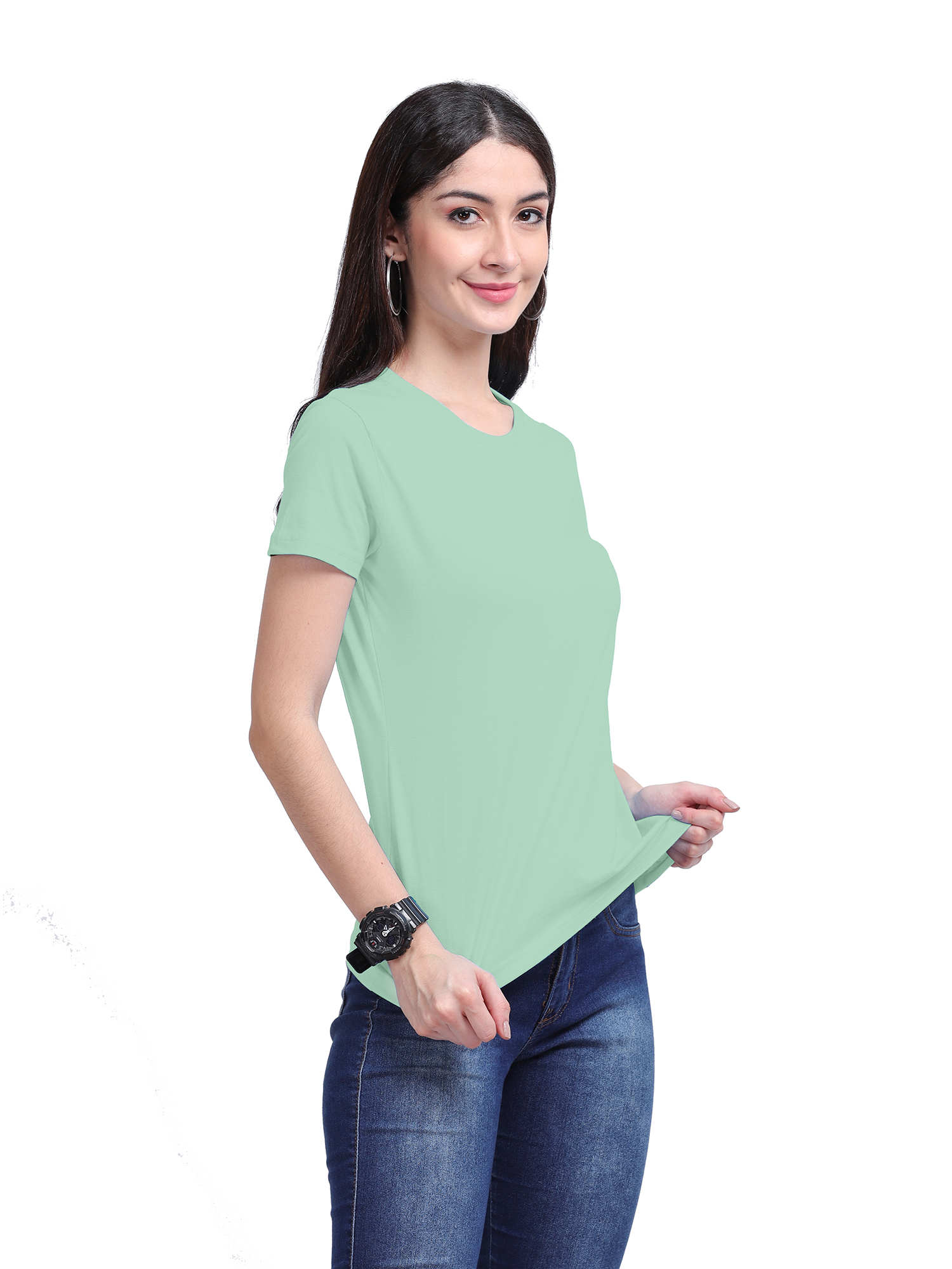 ROUND NECK COTTON T-SHIRT